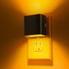 imageL LOHAS LED Night LightNight Lights Plug into Wall2PackDimmable Night Light with Light Sensor3000K Warm WhiteGold Nightlight for Bathroom Hallway KitchenAmber