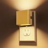 imageL LOHAS LED Night LightNight Lights Plug into Wall2PackDimmable Night Light with Light Sensor3000K Warm WhiteGold Nightlight for Bathroom Hallway KitchenSoft WhiteGold