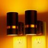 imageL LOHAS LED Night Lights Plug into Wall Dimmable Night Light with 0100LM Brightness Adjustable 3000K Soft White Nightlight with Dusk to Dawn 2 PackAmber