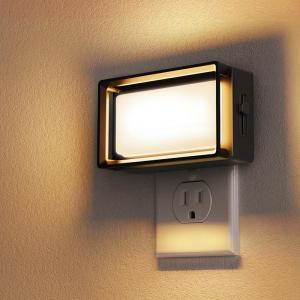 imageL LOHAS LED Night Lights Plug into Wall 2 Pack Dimmable Modern LED Bright Night Light for KidsDusk to Dawn Sensor 0150LM Adjustable BrightnessSoft White 3000K for Hallway Bedroom StairwaySquare2Pack