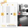 imageL LOHAS LED Battery Operated Wall Sconces Set of 2 10000mAh Gold Battery Wall Sconce 3000K Dimmable Wireless Wall Light 360 Full Lighting Sconce Wall Decor for Hallway Bedroom Living Room 24inGold