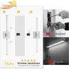 imageL LOHAS LED Battery Operated Wall Sconces Set of 2 10000mAh Gold Battery Wall Sconce 3000K Dimmable Wireless Wall Light 360 Full Lighting Sconce Wall Decor for Hallway Bedroom Living Room 24inNickel
