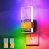 imageL LOHAS LED Night Light Decorative Night Lights Plug Into Wall with DusktoDawn Sensor 0100LM Dimmable Nightlight Wall SconceStyle Design Nightlights for Bathroom HallwayStairwayGift 1 PackBubbleRGB