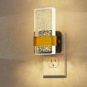 imageL LOHAS LED Night Light Decorative Night Lights Plug Into Wall with DusktoDawn Sensor 0100LM Dimmable Nightlight Wall SconceStyle Design Nightlights for Bathroom HallwayStairwayGift 1 PackSoft White