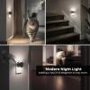 imageL LOHAS LED Night Lights Plug into Wall2Pack Plug in Night Light with Dusk to Dawn SensorBrightness Adjustable3000K Warm WhiteDimmable Nightlight for Adults Hallway BathroomDaylight White