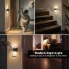 imageL LOHAS LED Night Lights Plug into Wall2Pack Plug in Night Light with Dusk to Dawn SensorBrightness Adjustable3000K Warm WhiteDimmable Nightlight for Adults Hallway BathroomSoft White