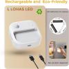 imageL LOHAS LED Motion Sensor Night Light 2 Pack Rechargeable Battery Night Light LED StickOn Magnetic Closet Nightlight 61530LM Adjustable Operated Lights for Stairs Hallway Cabinet