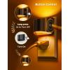 imageL LOHAS LED Night Lights Plug into Wall Kids Night Lights with 8 RGB Color Builtin Dusk to Dawn Sensor Color Changing Mode 2 PackAmber