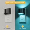 imageL LOHAS LED Night Lights Plug into Wall Kids Night Lights with 8 RGB Color Builtin Dusk to Dawn Sensor Color Changing Mode 2 PackMulti Colors