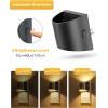imageL LOHAS LED Night Lights Plug into Wall Kids Night Lights with 8 RGB Color Builtin Dusk to Dawn Sensor Color Changing Mode 2 PackSoft White
