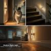imageL LOHAS LED Night Light Night Lights Plug into Wall 180 Rotating Auto Light Sensor Dimmable 100LM Soft White 3000K Wall SconceStyle Design Nightlights for Bedroom Bathroom Hallway 1 PackWhite Base
