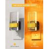 imageL LOHAS LED Night Light Night Lights Plug Into Wall 2 Pack Decorative Nightlight with Light Sensor 0100LM Dimmable Nightlights Daylight Wall SconceStyle Acrylic Nitelight for Bathroom HallwayAmber