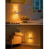imageL LOHAS LED Night Light Night Lights Plug Into Wall 2 Pack Decorative Nightlight with Light Sensor 0100LM Dimmable Nightlights Daylight Wall SconceStyle Acrylic Nitelight for Bathroom HallwayFrostedAmber