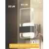 imageL LOHAS LED Night Light Night Lights Plug Into Wall 2 Pack Decorative Nightlight with Light Sensor 0100LM Dimmable Nightlights Daylight Wall SconceStyle Acrylic Nitelight for Bathroom HallwayFrostedDaylight