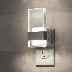 imageL LOHAS LED Night Light Night Lights Plug Into Wall 2 Pack Decorative Nightlight with Light Sensor 0100LM Dimmable Nightlights Daylight Wall SconceStyle Acrylic Nitelight for Bathroom HallwayFrostedDaylight