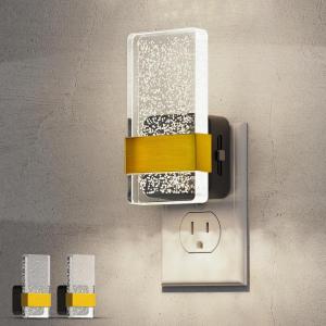 imageL LOHAS LED Night Light Night Lights Plug Into Wall 2 Pack Decorative Nightlight with Light Sensor 0100LM Dimmable Nightlights Daylight Wall SconceStyle Acrylic Nitelight for Bathroom HallwayDaylight
