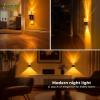 imageL LOHAS LED Flameless Candle Night Light 2 Pack Amber Night Lights Plug into Wall 0100LM Dimmable Nightlight LED Candle Night Light with Light Sensor for Living Room Bathroom Hallway