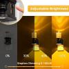 imageL LOHAS LED Flameless Candle Night Light 2 Pack Amber Night Lights Plug into Wall 0100LM Dimmable Nightlight LED Candle Night Light with Light Sensor for Living Room Bathroom Hallway