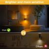 imageL LOHAS LED Night Light Amber Candle Night Lights Plug into Wall2 Pack 0100 LM Dimmable Nightlight Plug in Bubble Night Light with Dusk to Dawn Sensor for Bathroom HallwayBubble01