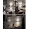 imageL LOHAS LED Night Light Modern Night Lights Plug into Wall 2 Pack 3000K Soft Warm 0100LM Adjustable NightlightsAutomatic Nightlights Plug in with Dusk to Dawn Sensor for Room Bathroom HallwayBright WhiteSilver Ring