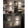 imageL LOHAS LED Night Light Modern Night Lights Plug into Wall 2 Pack 3000K Soft Warm 0100LM Adjustable NightlightsAutomatic Nightlights Plug in with Dusk to Dawn Sensor for Room Bathroom HallwayBright WhiteBlack Ring
