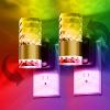 imageL LOHAS LED Night Light Modern Night Lights Plug into Wall 2 Pack 3000K Soft Warm 0100LM Adjustable NightlightsAutomatic Nightlights Plug in with Dusk to Dawn Sensor for Room Bathroom HallwayRGBChips