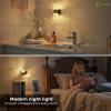 imageL LOHAS LED Night Light Modern Night Lights Plug into Wall 2 Pack 3000K Soft Warm 0100LM Adjustable NightlightsAutomatic Nightlights Plug in with Dusk to Dawn Sensor for Room Bathroom HallwaySoft WhiteDiamond