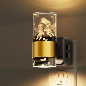 imageL LOHAS LED Night Light Modern Night Lights Plug into Wall 2 Pack 3000K Soft Warm 0100LM Adjustable NightlightsAutomatic Nightlights Plug in with Dusk to Dawn Sensor for Room Bathroom HallwaySoft WhiteAngel