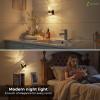 imageL LOHAS LED Night LightDimmable Night Lights Plug into Wall Acrylic Nightlights with 0100 LM Adjustable Brightness 5000K Plug in Night Light with Dusk to Dawn Sensor for Bathroom HallwaySoft WhiteChips