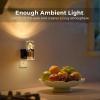 imageL LOHAS LED Night LightDimmable Night Lights Plug into Wall Acrylic Nightlights with 0100 LM Adjustable Brightness 5000K Plug in Night Light with Dusk to Dawn Sensor for Bathroom HallwaySoft WhiteAngel