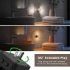 imageL LOHAS LED Night LightDimmable Night Lights Plug into Wall Acrylic Nightlights with 0100 LM Adjustable Brightness 5000K Plug in Night Light with Dusk to Dawn Sensor for Bathroom HallwaySoft WhiteBright WhiteAmber