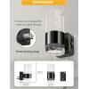 imageL LOHAS LED Night LightDimmable Night Lights Plug into Wall Acrylic Nightlights with 0100 LM Adjustable Brightness 5000K Plug in Night Light with Dusk to Dawn Sensor for Bathroom HallwayAmberBlack Ring