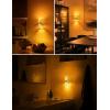 imageL LOHAS LED Night LightDimmable Night Lights Plug into Wall Acrylic Nightlights with 0100 LM Adjustable Brightness 5000K Plug in Night Light with Dusk to Dawn Sensor for Bathroom HallwayAmberSilver Ring