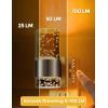 imageL LOHAS LED Night LightDimmable Night Lights Plug into Wall Acrylic Nightlights with 0100 LM Adjustable Brightness 5000K Plug in Night Light with Dusk to Dawn Sensor for Bathroom HallwayAmberSilver Ring