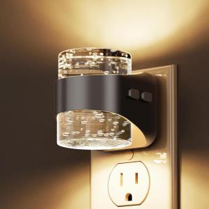 imageL LOHAS LED Night Light 3000K Bubble Night Lights Plug into Wall Acrylic Night Lights with DusktoDawn Sensor Adjustable BrightnessSoft White Plug in Nightlights for Rooms Bathroom HallwayBubble3000K1