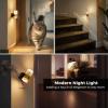 imageL LOHAS LED Night Lights Plug into Wall2Pack Acrylic Plug in Night Light with Dusk to Dawn Sensor3CCT 1600K2700K5000KBrightness Adjustable180Rotating Nightlight for Adults Bathroom BedroomSoft White3000K