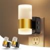 imageL LOHAS LED Night Lights Plug into Wall2Pack Acrylic Plug in Night Light with Dusk to Dawn Sensor3CCT 1600K2700K5000KBrightness Adjustable180Rotating Nightlight for Adults Bathroom BedroomSoft White3000K