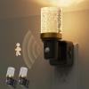 imageL LOHAS LED Motion Sensor Night Light 2 Pack Motion Activated Night Lights Plug into Wall Dimmable Modern Nightlight 0100LM 180Rotatable Plug in Crystal Nightlights for Bathroom Hallway AdultsBubble