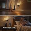 imageL LOHAS LED Motion Sensor Night Light 2 Pack Motion Activated Night Lights Plug into Wall Dimmable Modern Nightlight 0100LM 180Rotatable Plug in Crystal Nightlights for Bathroom Hallway AdultsDiamond