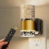imageL LOHAS LED Night LightDimmable Night Lights Plug into Wall with Remote Control RGB Color Changing Dusk to Dawn Sensor Acrylic Bubble Nightlight for Bathroom1 Pack