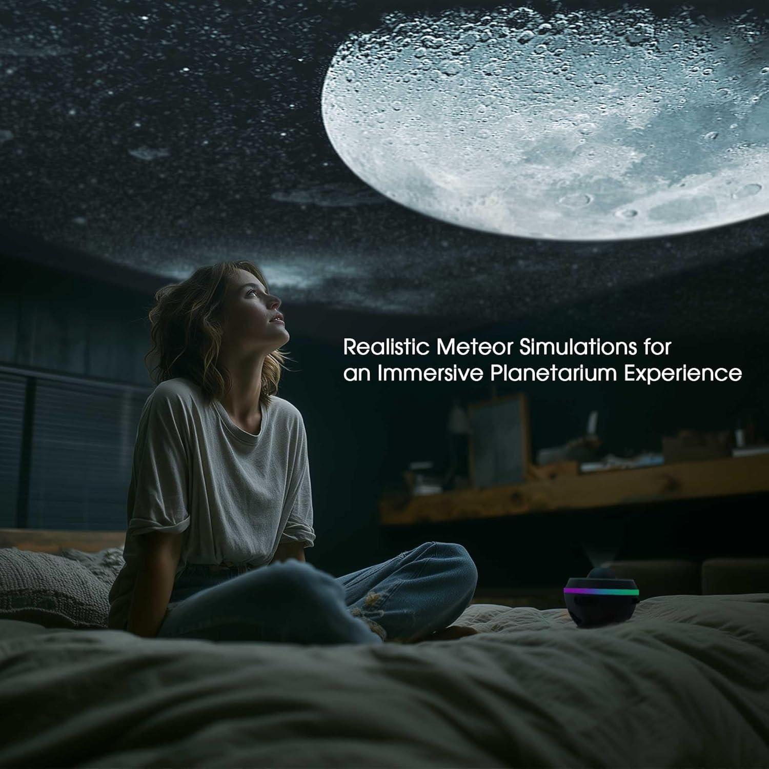 imageL LOHAS LED Galaxy Projector for Bedroom 13 in 1 Star Projector Night Light with Solar System Constellation Moon LED Space Galaxy Lamp with Timer for Kids Adults Bedroom TheaterBlack