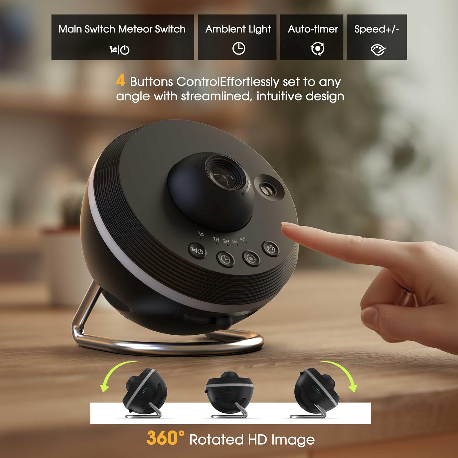 imageL LOHAS LED Galaxy Projector for Bedroom 13 in 1 Star Projector Night Light with Solar System Constellation Moon LED Space Galaxy Lamp with Timer for Kids Adults Bedroom TheaterBlack