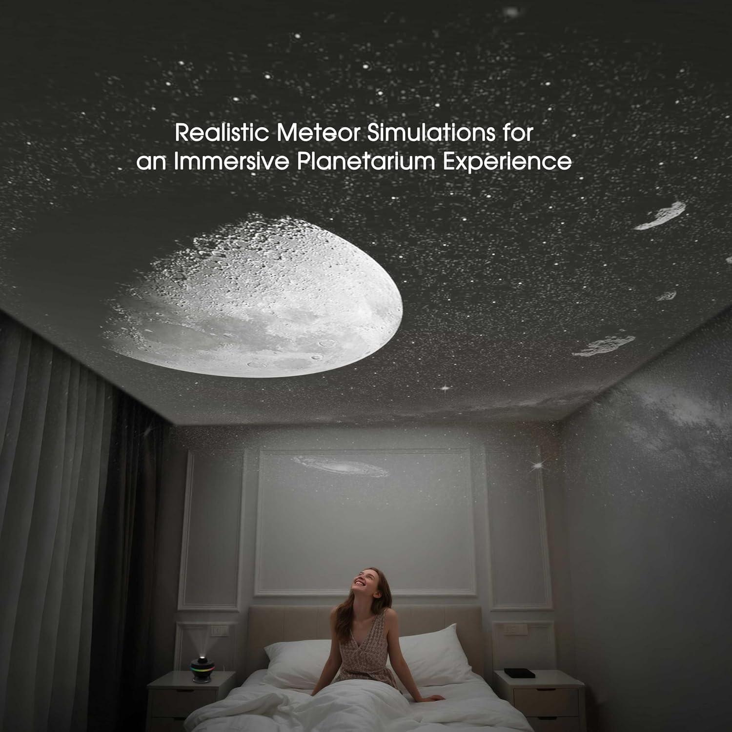 imageL LOHAS LED Galaxy Projector for Bedroom 13 in 1 Star Projector Night Light with Solar System Constellation Moon LED Space Galaxy Lamp with Timer for Kids Adults Bedroom TheaterBlack