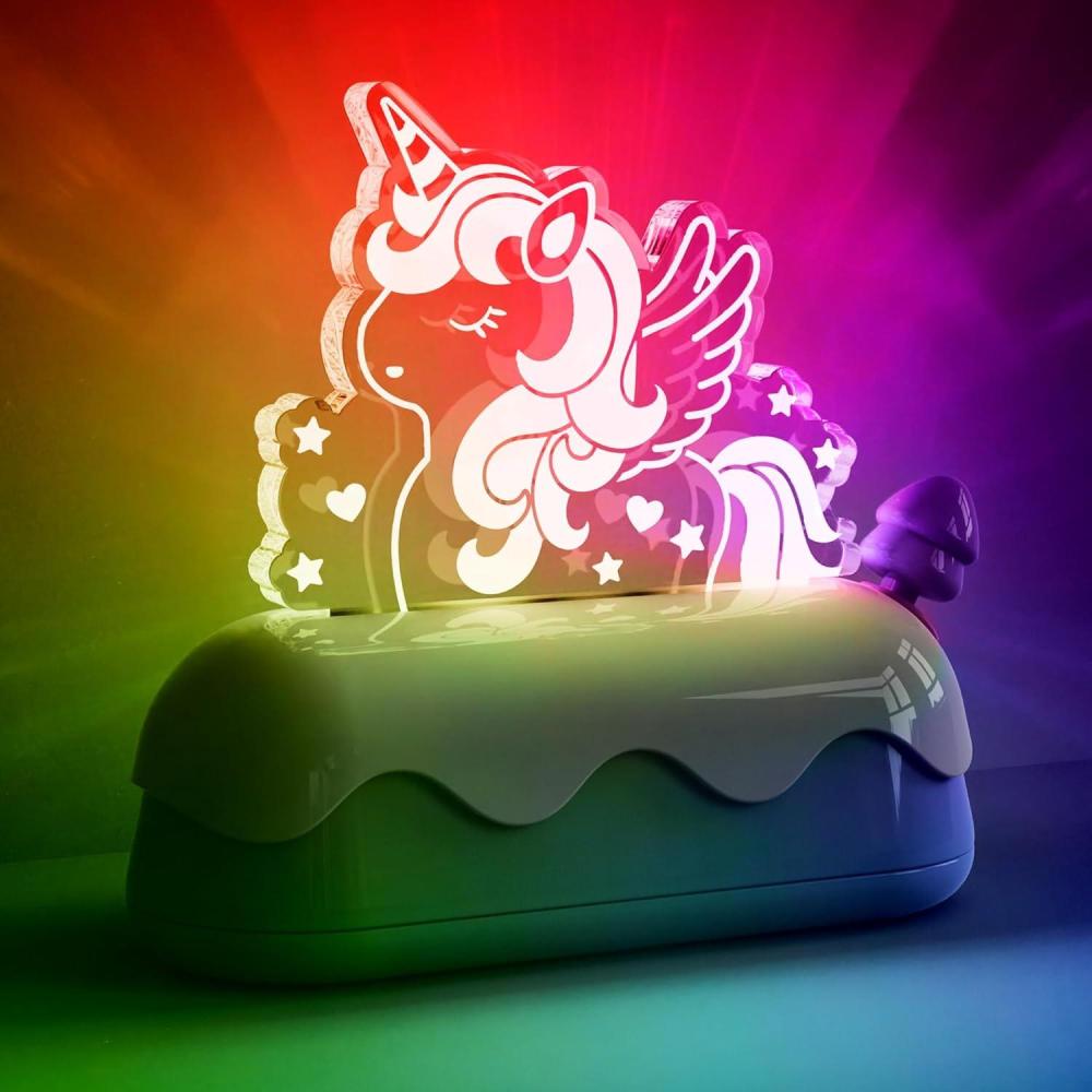 imageL LOHAS LED Cute Toaster Night Lights for Kids Kawaii Stuff Horse Desk Lamp Rechargeable Desk Decor for Bedroom Besides Dinning Nursery Night Light for Kids Boys Girls GiftsPony