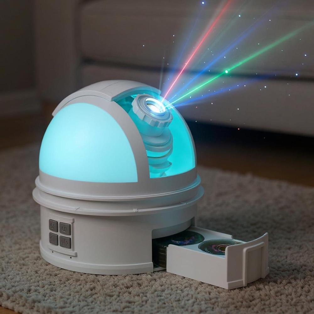 imageL LOHAS LED Galaxy Projector for Bedroom 13 in 1 Star Projector Night Light with Solar System Constellation Moon LED Space Galaxy Lamp with Timer for Kids Adults Bedroom TheaterWhite with drawers