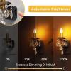 imageL LOHAS LED Candle Night Light Night Lights Plug into Wall LED Candle Night Light with Light Sensor 0100LM Dimmable Nightlight for Dinning Room Living Room Bathroom HallwayCrystal02