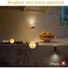 imageL LOHAS LED Night Lights Plug into Wall 3000K4000k5000K Adjustable Color Temperature Bubble Night Light Dusk to Dawn Sensor for Hallway Bathroom RoomsBlack3CCTbubble