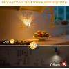 imageL LOHAS LED Night Lights Plug into Wall 3000K4000k5000K Adjustable Color Temperature Bubble Night Light Dusk to Dawn Sensor for Hallway Bathroom RoomsRGBDiamondWhite