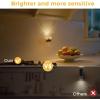imageL LOHAS LED Night Lights Plug into Wall 3000K4000k5000K Adjustable Color Temperature Bubble Night Light Dusk to Dawn Sensor for Hallway Bathroom RoomsBlack3000Kbubble