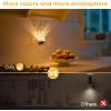 imageL LOHAS LED Night Lights Plug into Wall 3000K4000k5000K Adjustable Color Temperature Bubble Night Light Dusk to Dawn Sensor for Hallway Bathroom RoomsRGBDiamondBlack